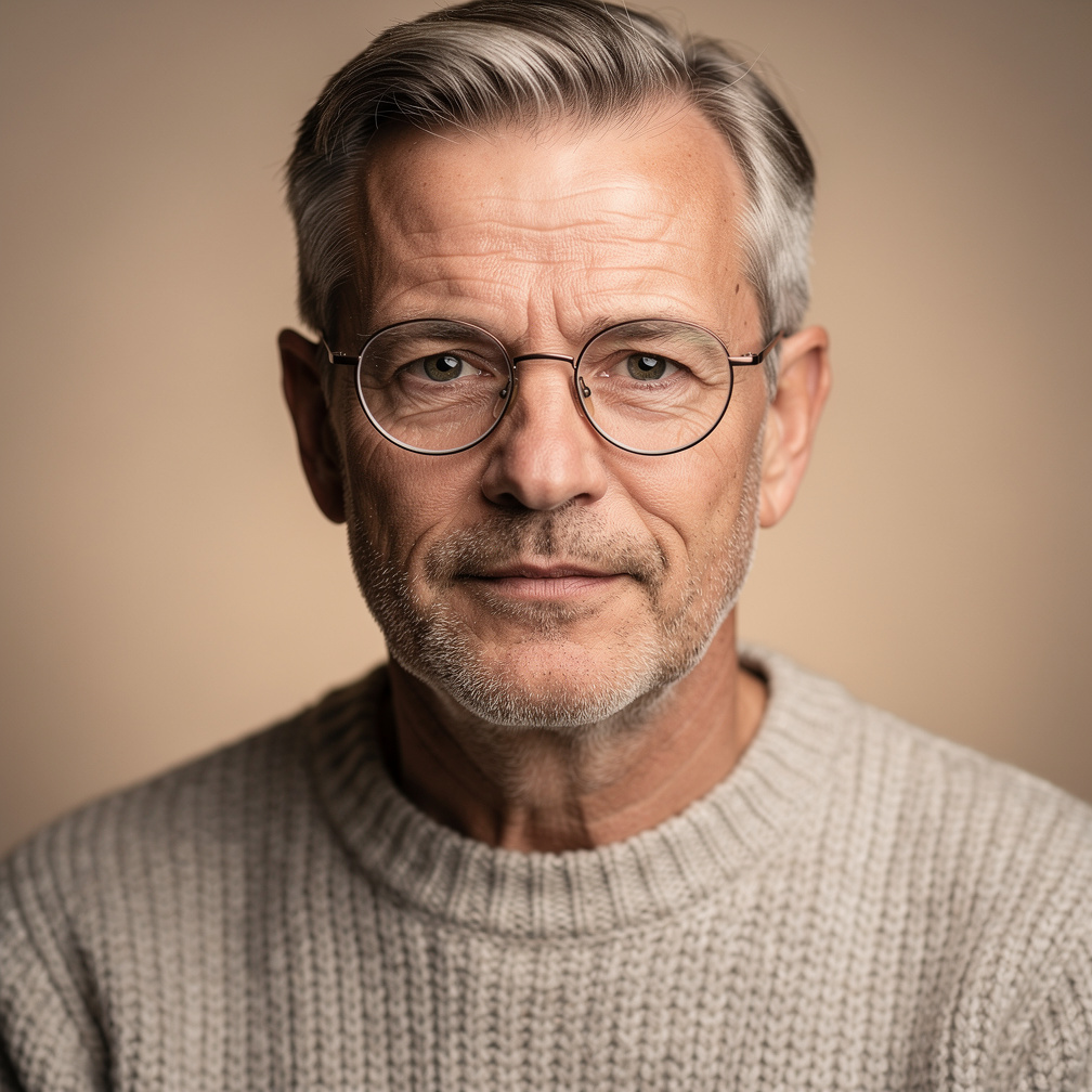 Portrait of a senior Danish documentary editor
